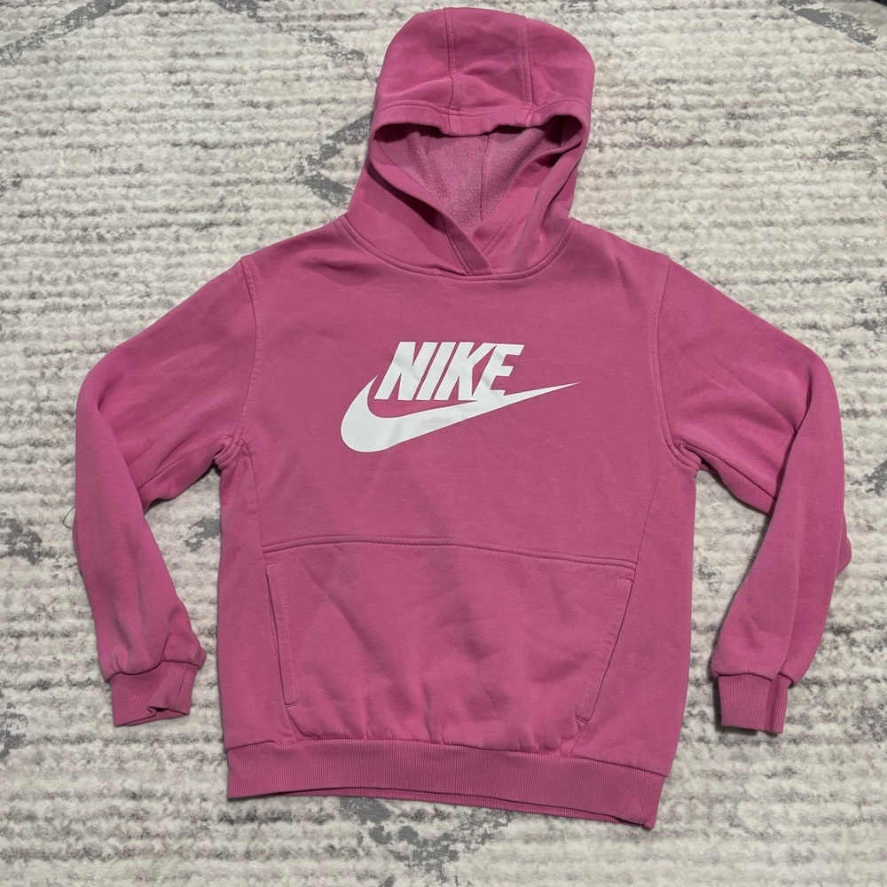 Nike Girls Pink Hoodie Large